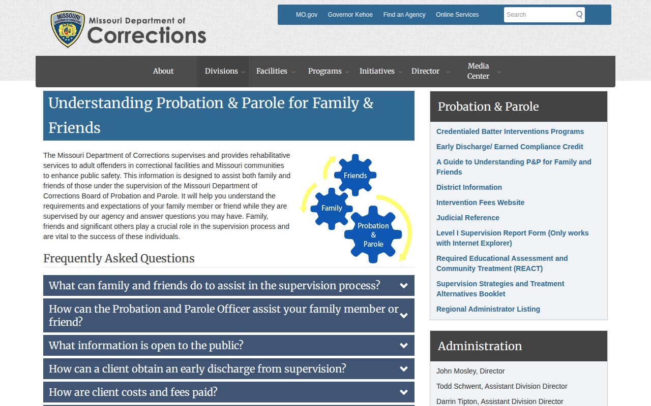 Stoddard County parole and probation verification guidance