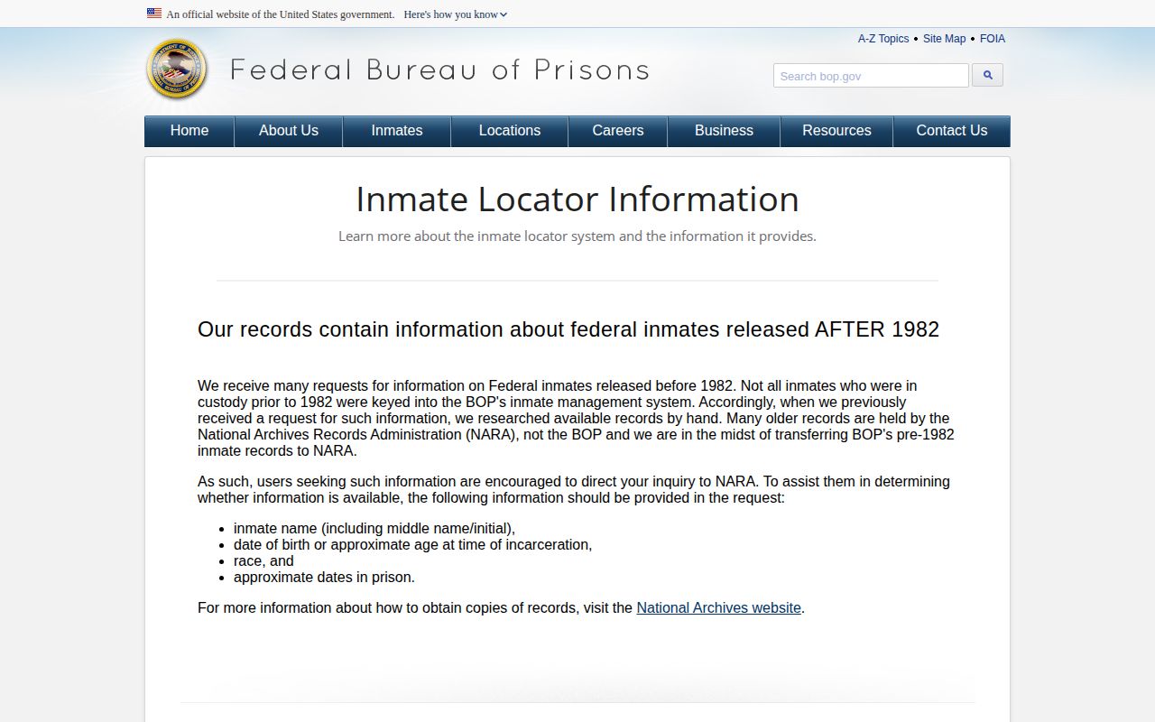 Stoddard County released inmate mugshot research and BOP release record limits